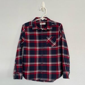 🇫🇷 ORCHESTRA Long Sleeve Plaid Button Down /w Chest Pocket